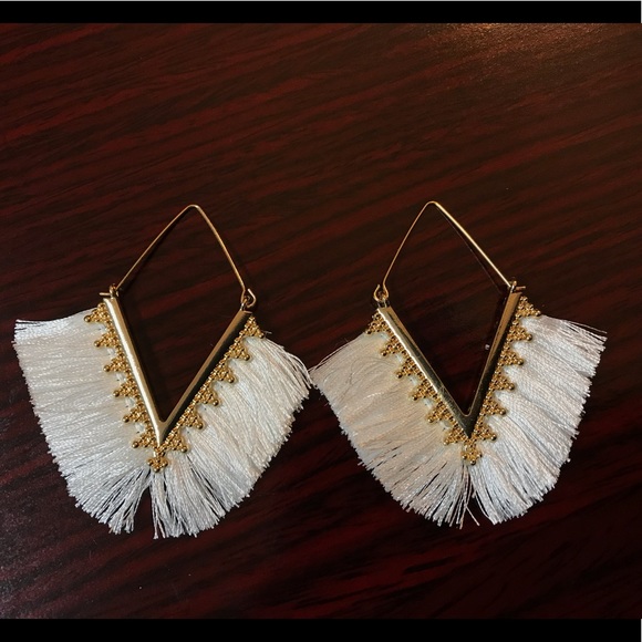 Lovely Triangular Tassel Earrings! - Picture 8 of 11